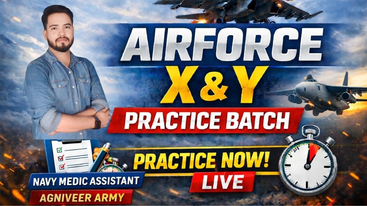 ✅ Airforce X & Y Practice Batch 🔥 Join LIVE & Boost Your Selection Chances! Manish Sir |
