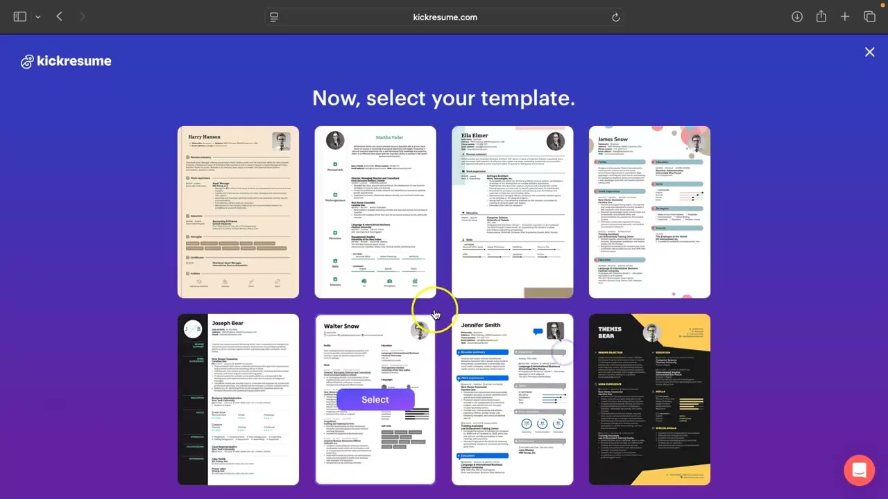 Kickresume &ndash; The Smartest Resume Builder Ever! Create a Resume with AI Instantly Free Tool!