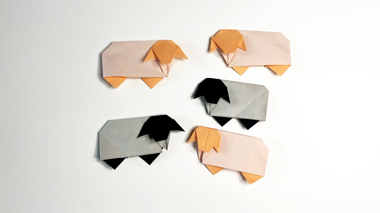 Origami Sheep - How to make a paper Sheep