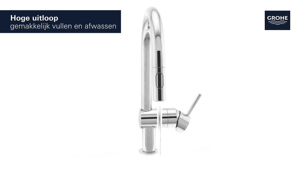 GROHE Minta keukenmengkraan - met uittrekbare handdouche