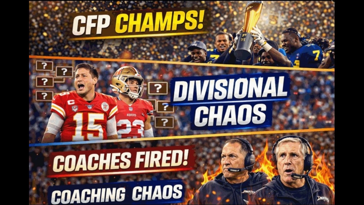 CFP Champ Results, Divisional Chaos & Coach Firings (FULL RECAP)