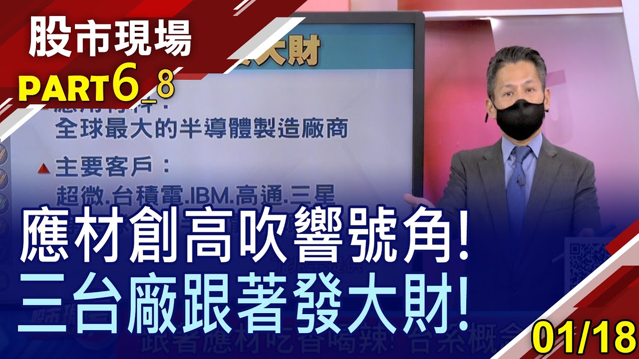 【應材業績展望佳 股價率先創新高 三台廠跟著沾光?翔名實施庫藏股 挑戰四年大頸線!】20220118(第6/8段)股市現場*曾鐘玉(丁兆宇)