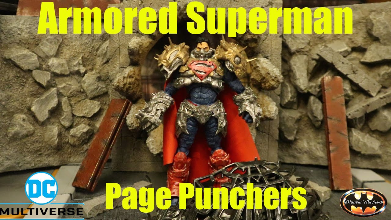 McFarlane DC Multiverse Armored Superman Page Puncher Ghosts Of Krypton Warhammer Figure Review