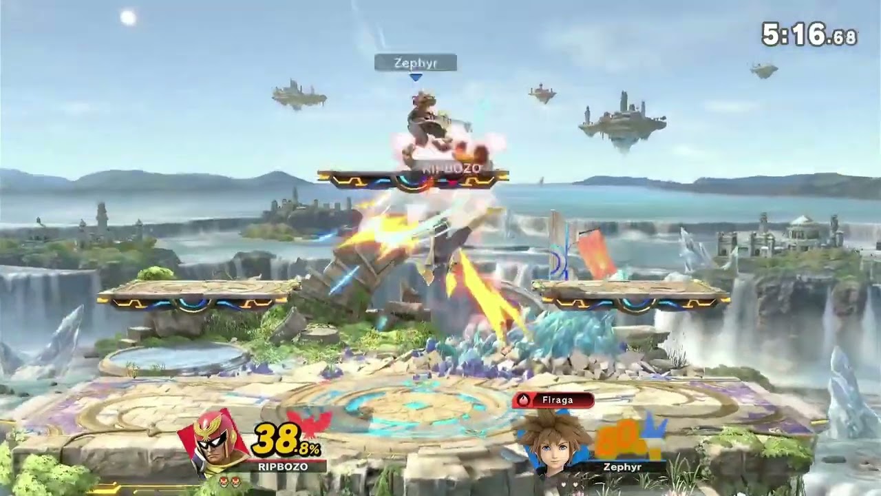 RIPBOZO (Captain Falcon) Vs. Zephyr (Sora)