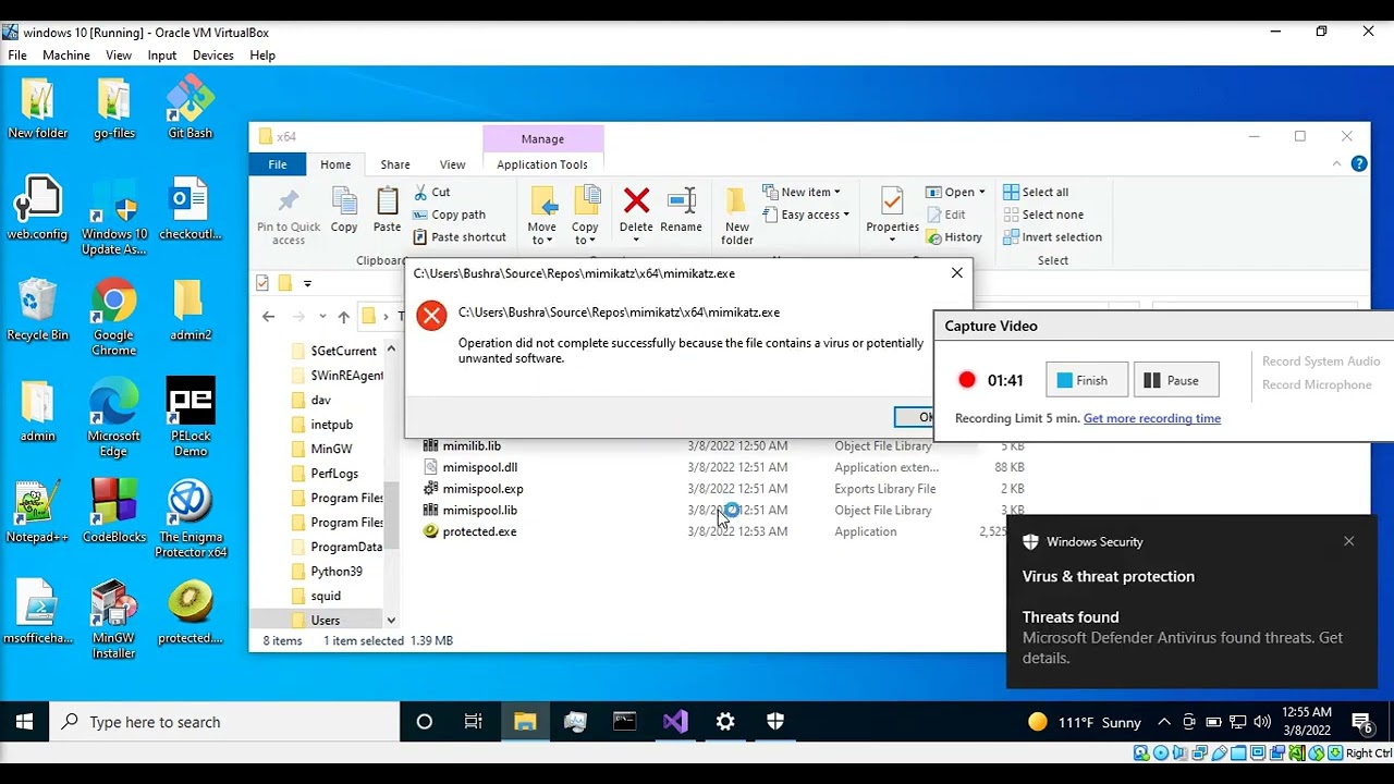 Obfuscate Mimikatz using a software protector