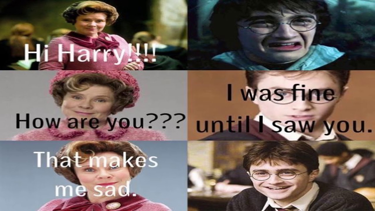 Harry Potter try not to laugh memes