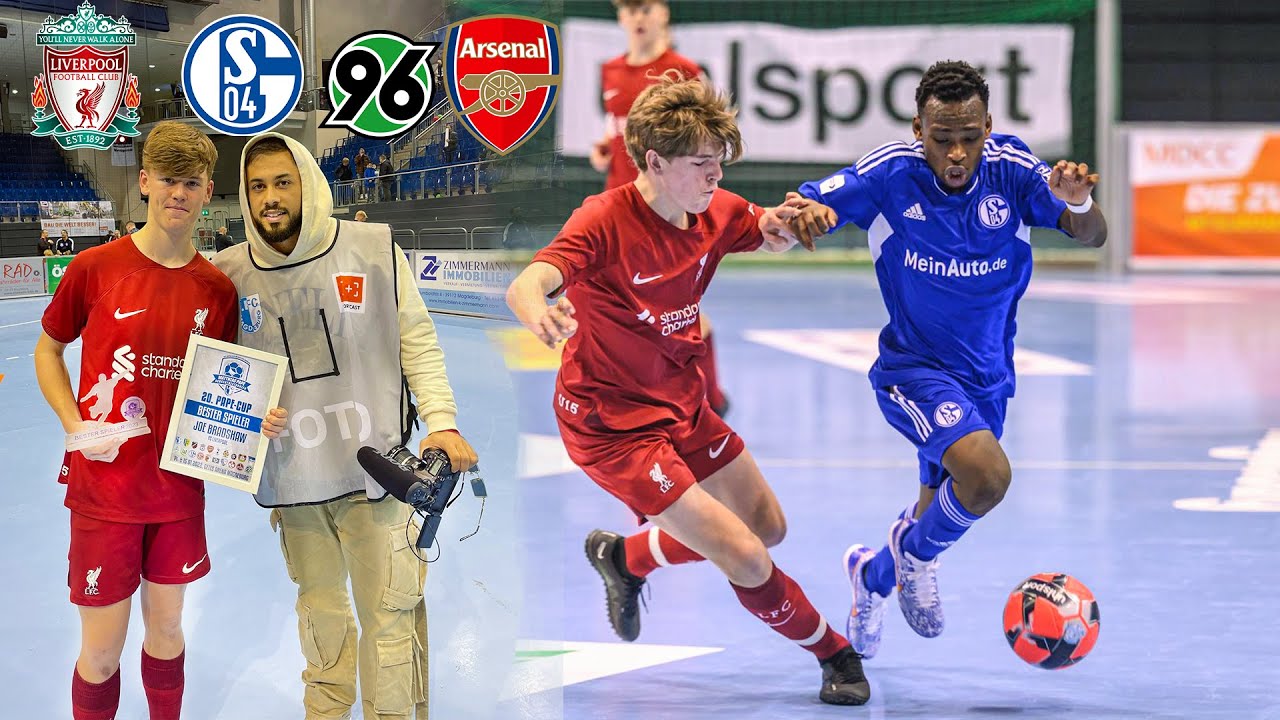 U 15 Ausnahmetalente FC Liverpool Schalke04 & Hannover96 zerst&ouml;ren Hallenturnier