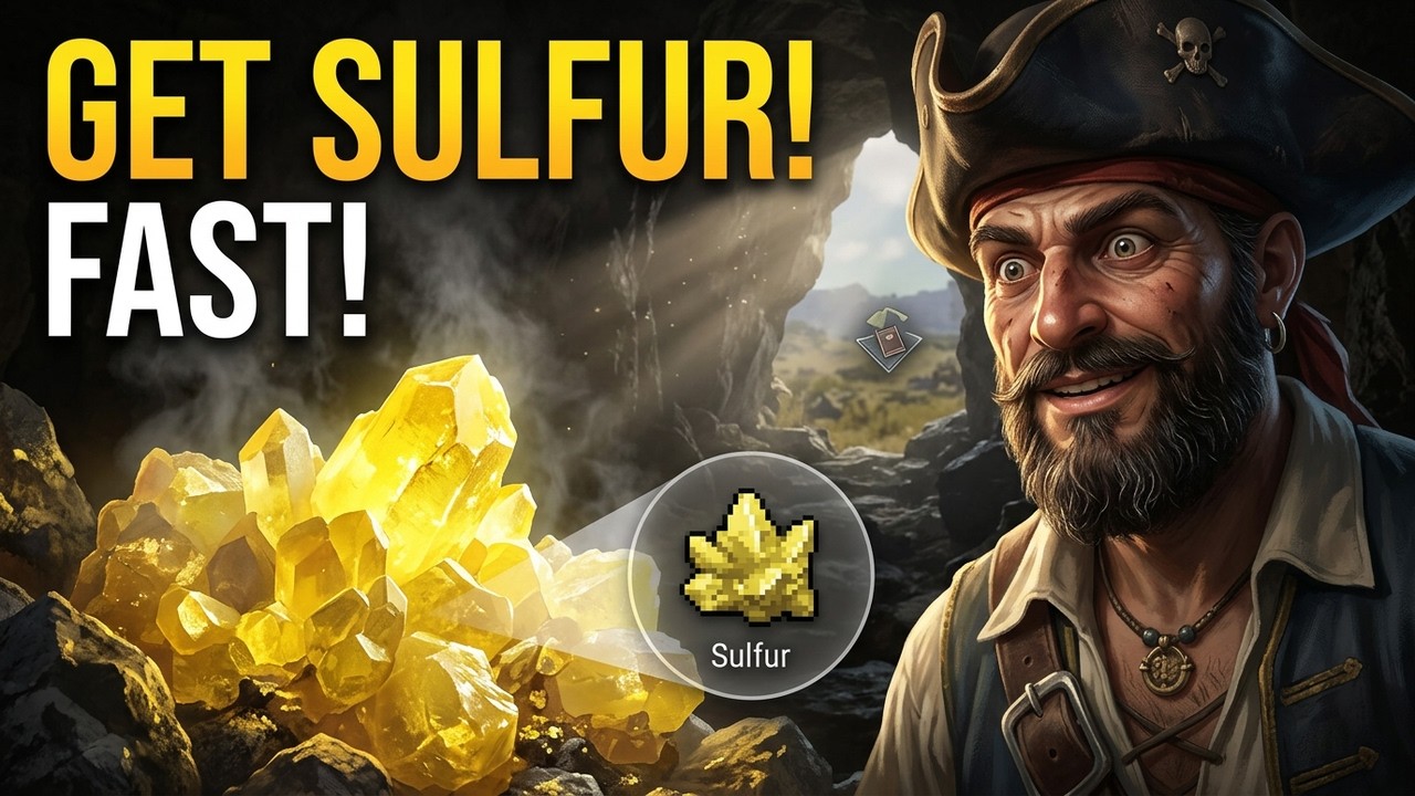 How to GET SULFUR in Windrose (Step by Step)
