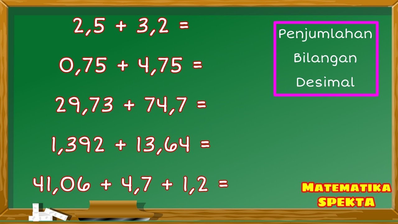 Cara  Mudah Penjumlahan Bilangan Desimal