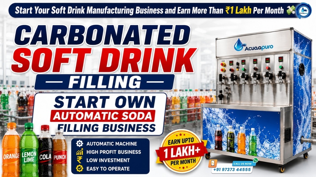 Carbonated Soft Drink Filling | Automatic Soda Filling | शुरू करे सॉफ्ट ड्रिंक बनाने का व्यवसाय
