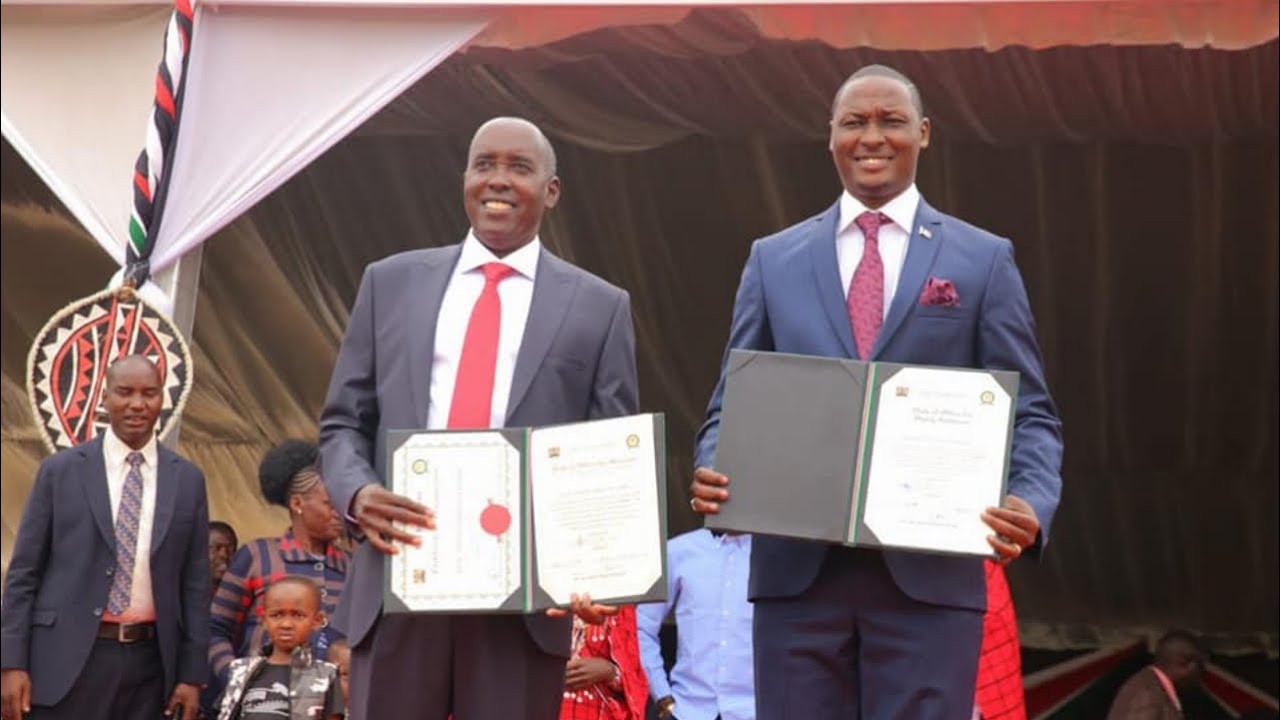 JOSEPH OLE LENKU SWORN IN FOR HIS SECOND TERM AS KAJIADO GOVERNOR!!