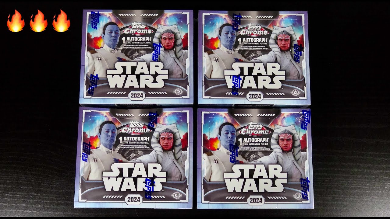OMG! | 2024 TOPPS CHROME STAR WARS | HALF CASE BREAK IN 4K | 4 HOBBY BOX BREAK