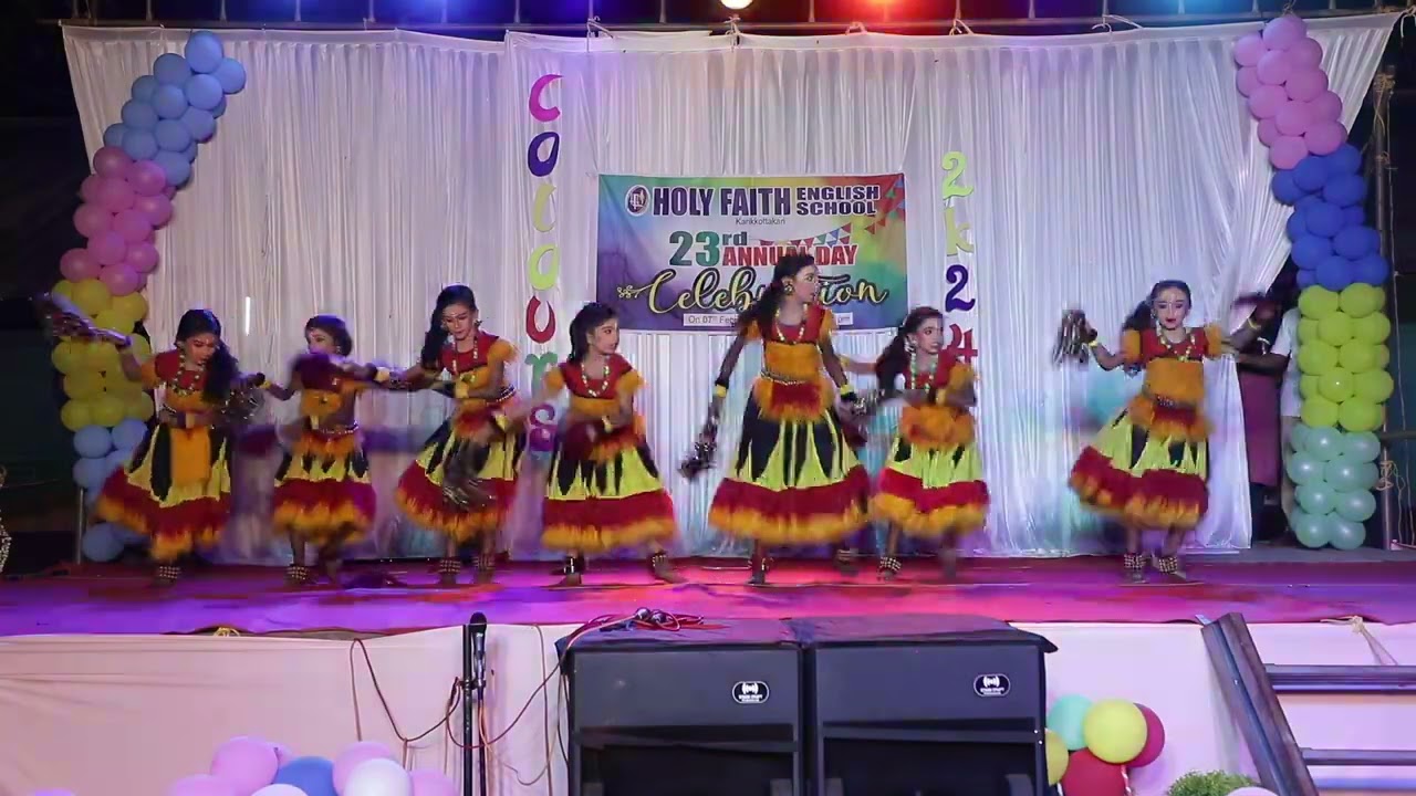 Annual Day Celebration || Colours 2K24 || Folk Dance (GROUP)