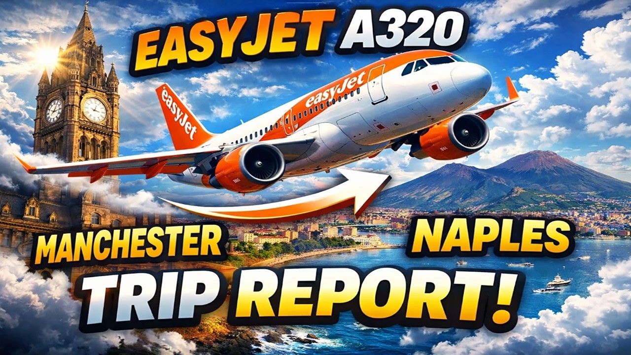 Trip Report | easyJet Airbus A320 Manchester - Naples | Flying From Manchesters New £1.3B Terminal!