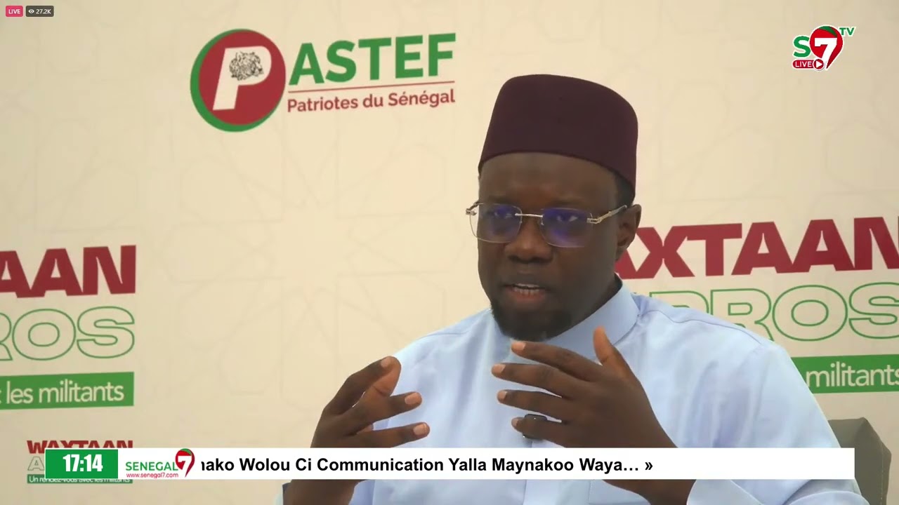 Le coup de gueule d'Ousmane Sonko 