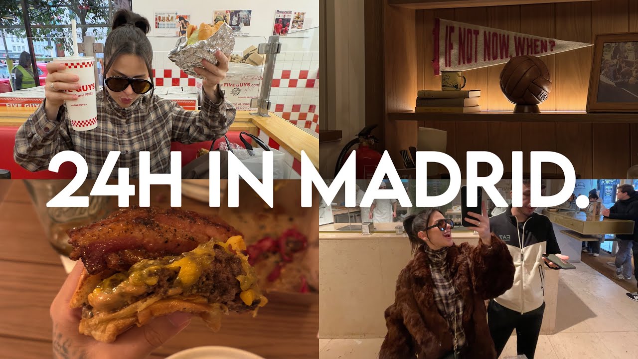 24 HORAS EM MADRID | comidas viralizadas  do tiktok, comprinhas e muito mais… #eurotrip 