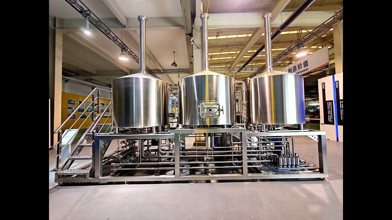 1000L 3-Vessel Fully Automated Brewhouse