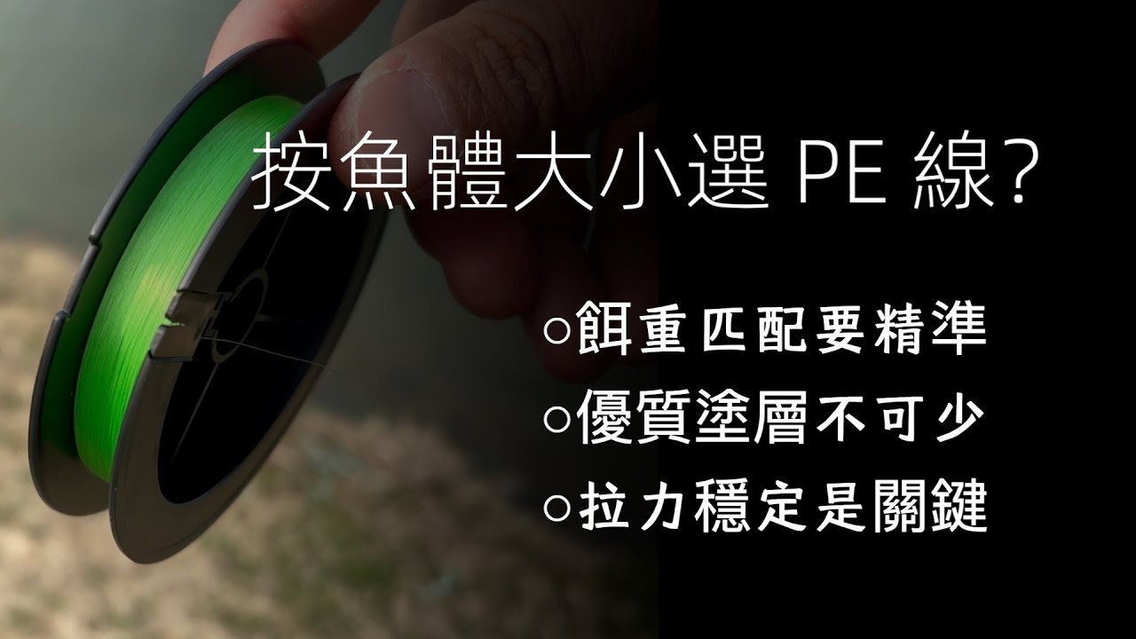 還在瞎選 PE 線？魚大≠線粗，餌重才是關鍵！新手必看！