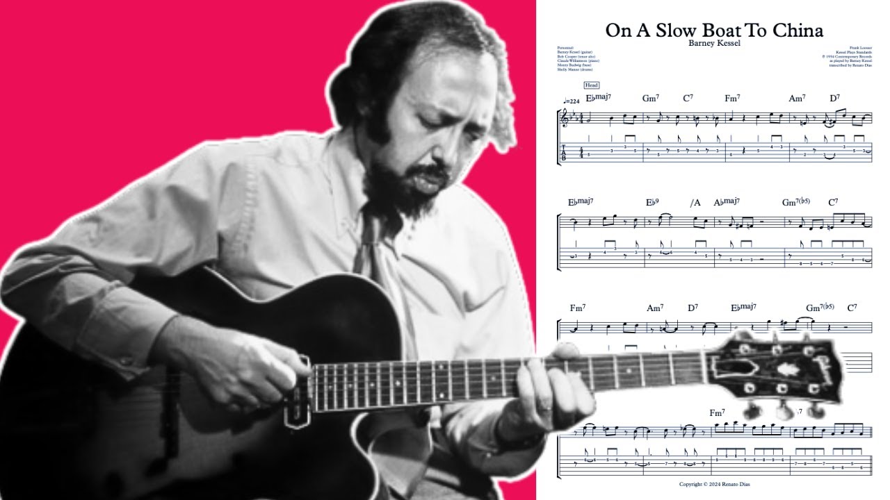 On A Slow Boat To China - Barney Kessel (Full Transcription)