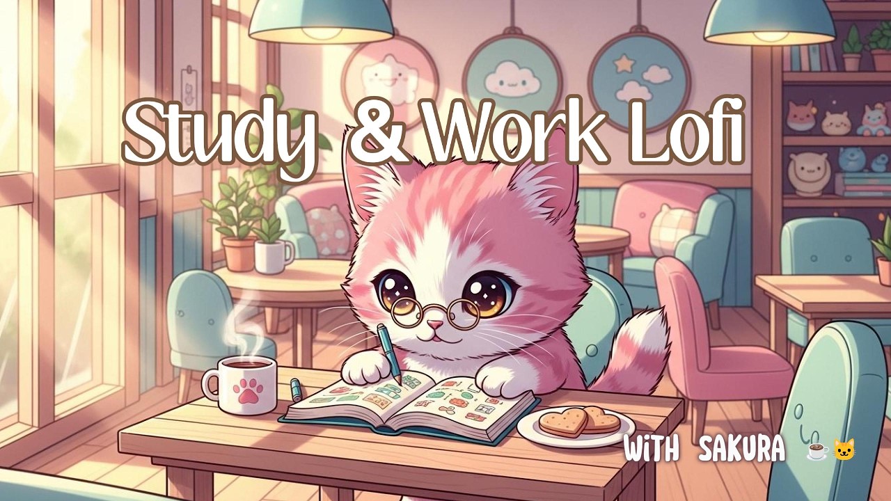 Lofi Music for Studying, Working & Deep Focus with Sakura | Cozy Cafe Coworking