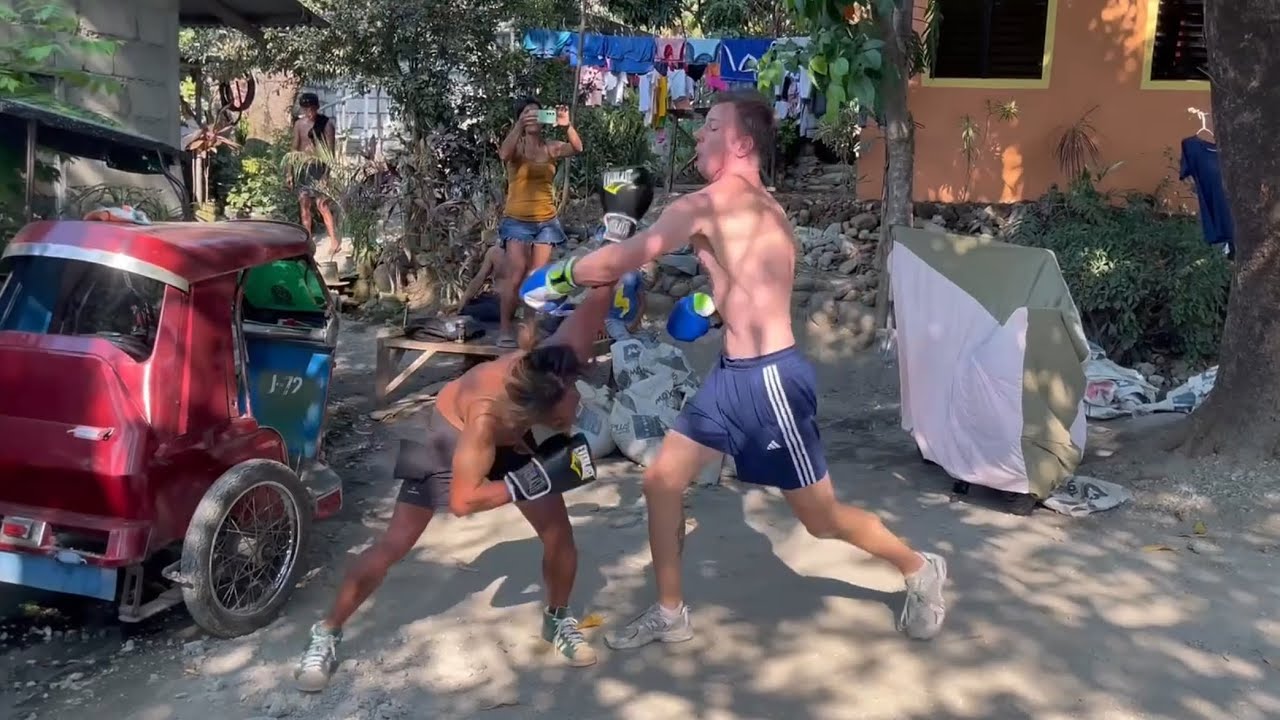 Backyard Boxing - Foreigner vs Filipino Hard Sparring