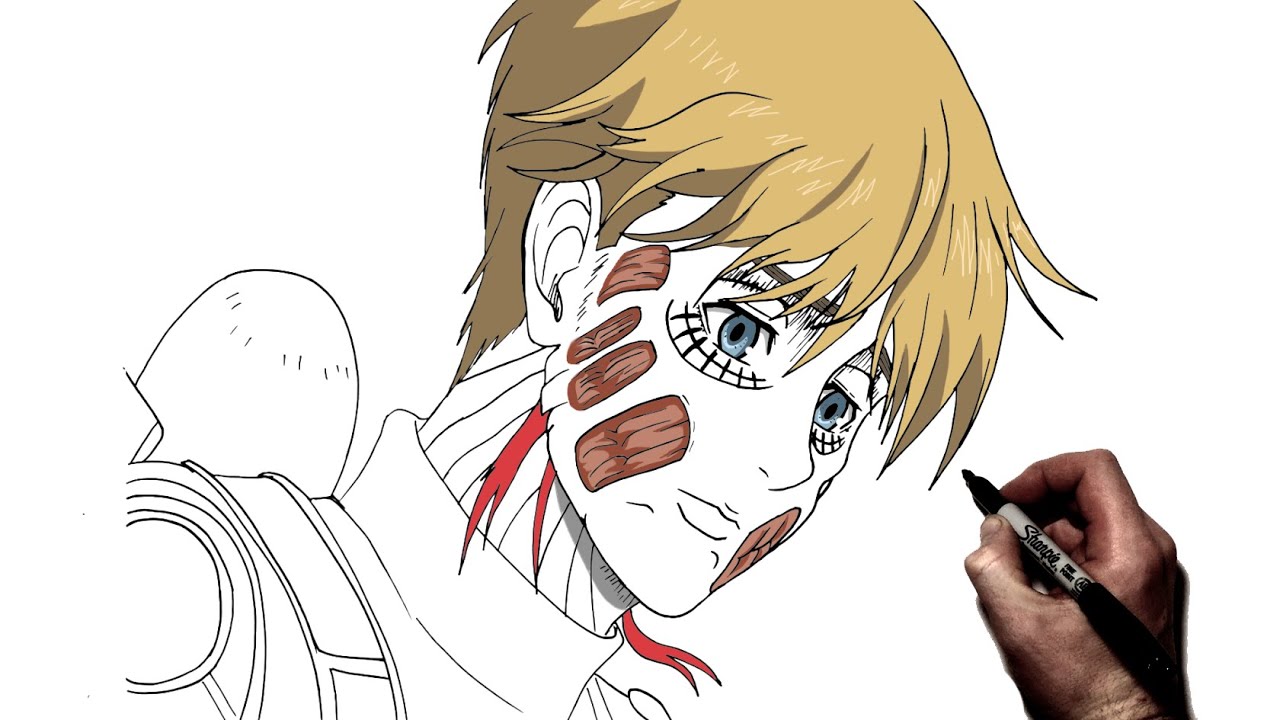 How To Draw Armin (After Titan) | Step By Step | Attack On Titan
