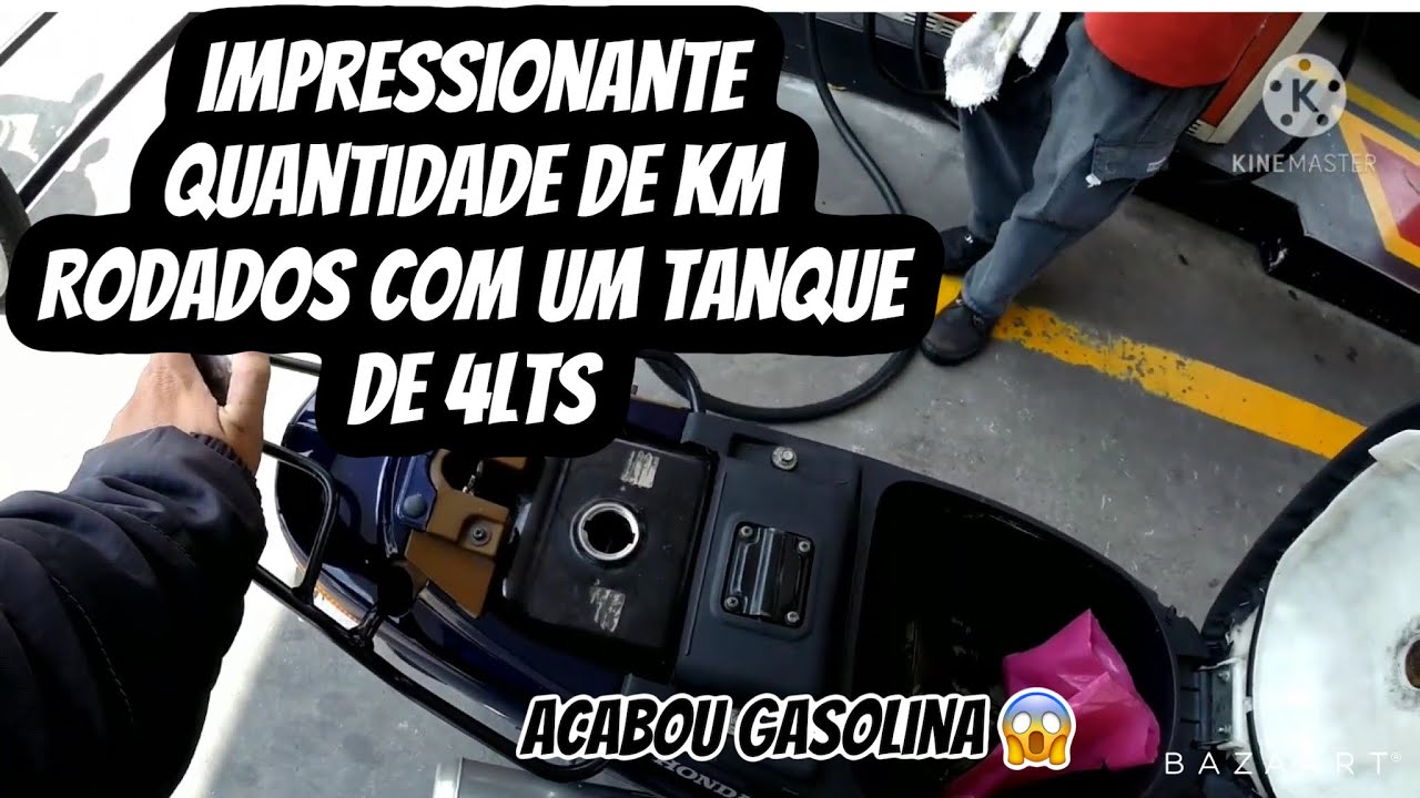 Veja quantos km rodei com tanque cheio da biz 100