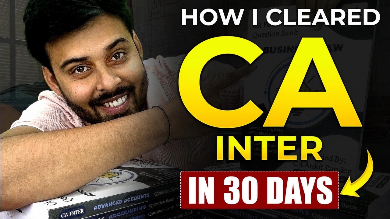 Last 30 Days to CA Inter Sep 26: MASTER STRATEGY🔥 CA Inter September 2026 | CA Inter | ICAI
