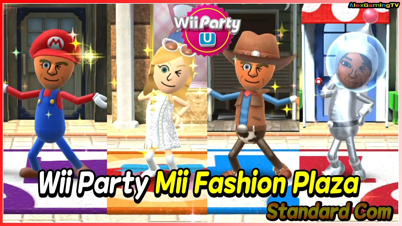 Wii Party U - Mii Fashion Plaza (Standard Com)🎵 Guest E vs Millie vs Jose vs Shu-Hui | AlexGamingTV