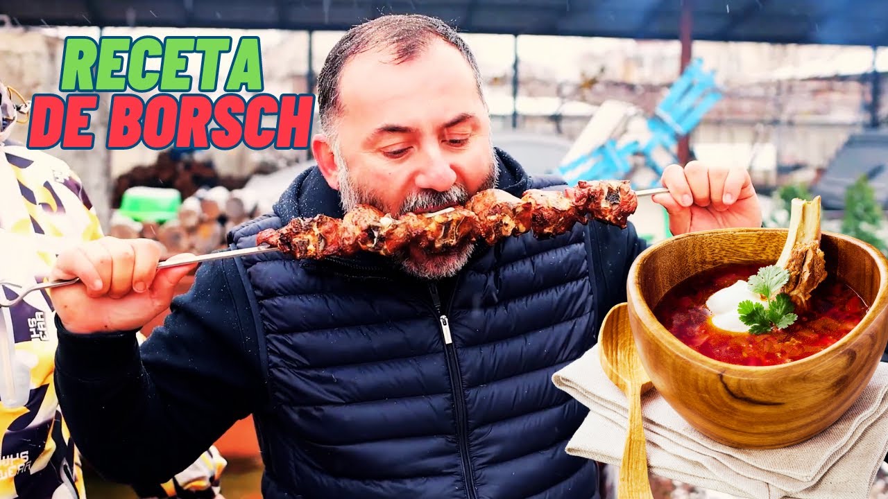 Receta de borscht ucraniano | Cabrito al horno y borscht
