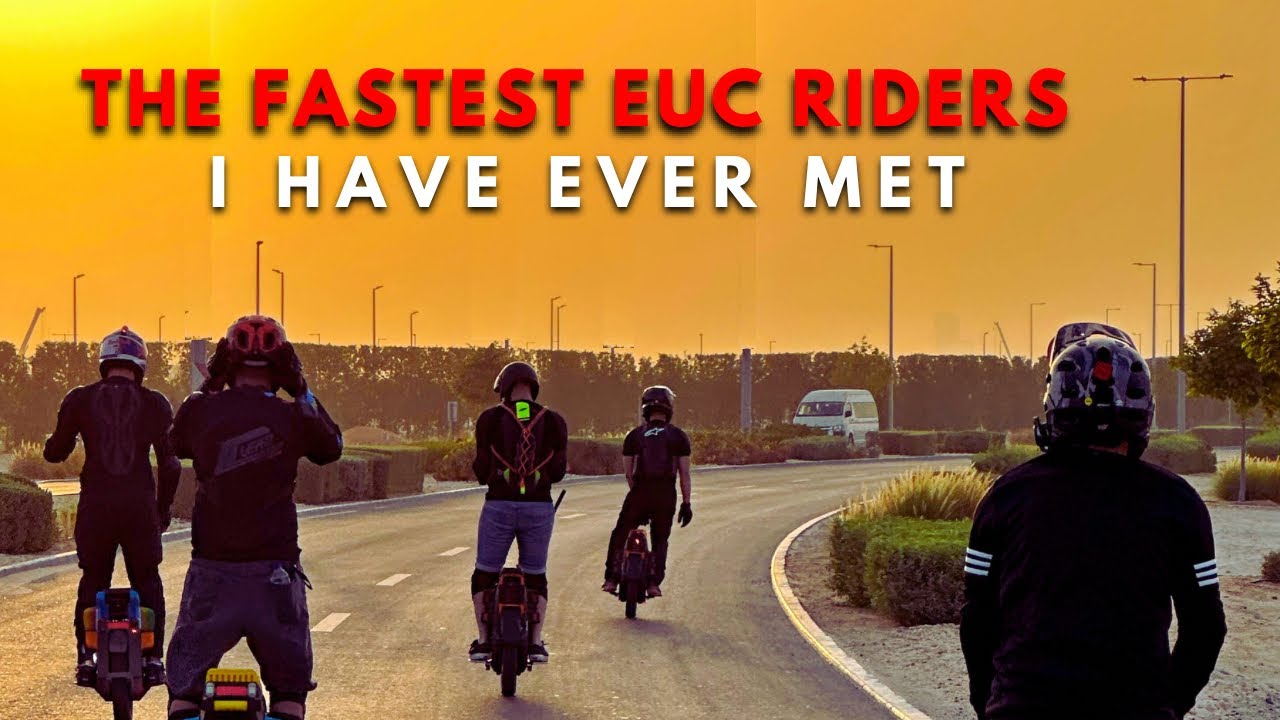Meting the Sahara Wheelers in Abu Dhabi - My craziest EUC city tour!