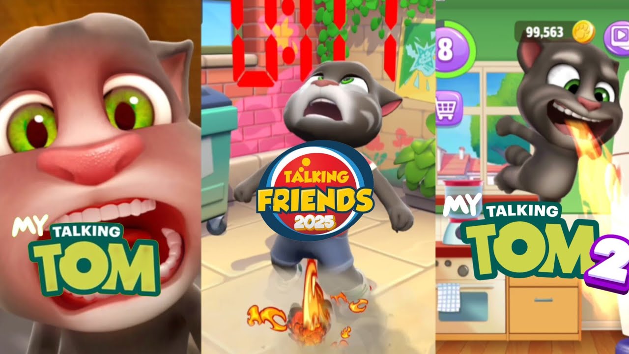 My talking Tom my talking Tom 2 talking Tom 2025 comparison #talkingtom 
