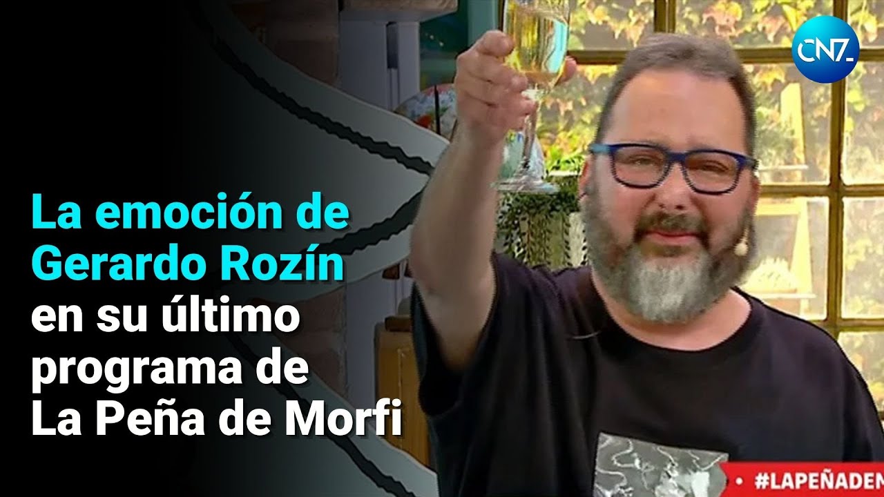😢La emoci&oacute;n de Gerardo Roz&iacute;n en su &uacute;ltimo programa de La Pe&ntilde;a de Morfi