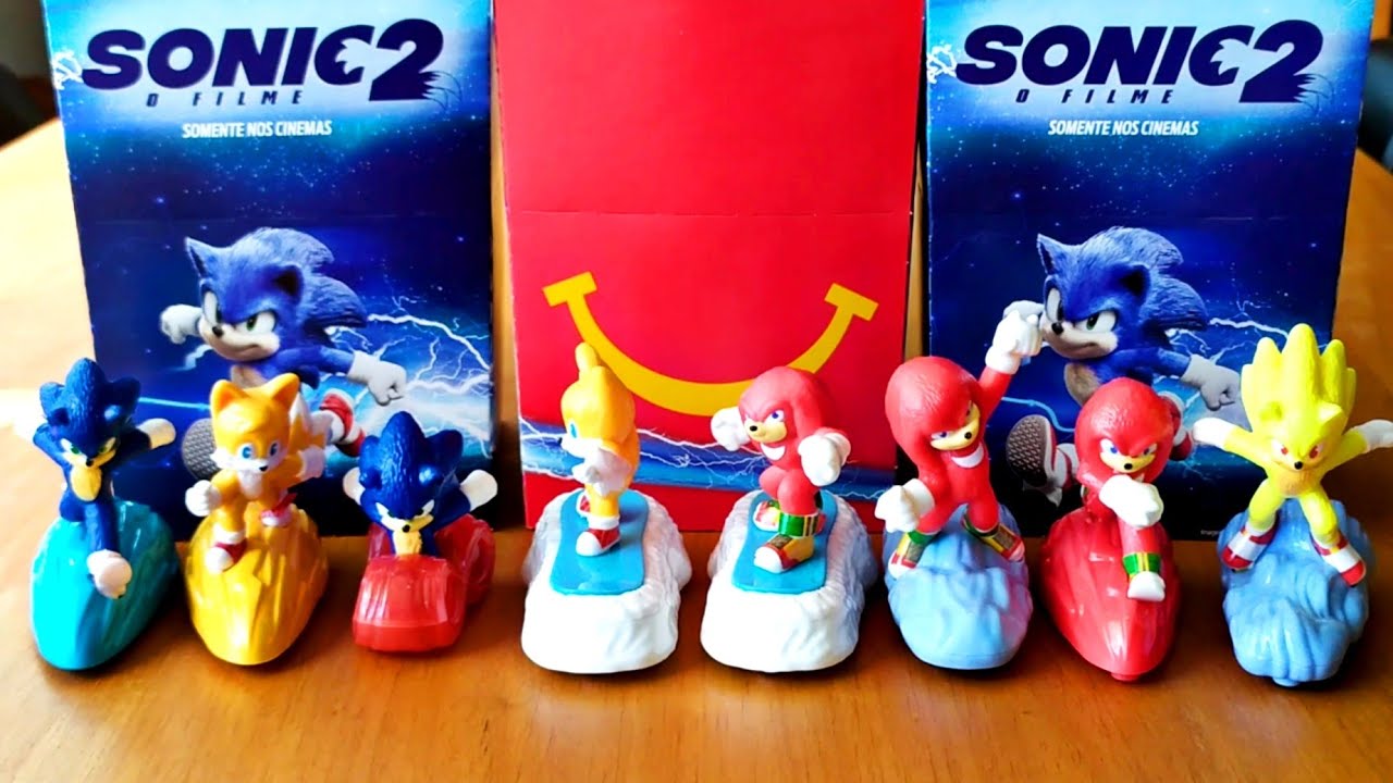 COLEÇÃO COMPLETA SONIC 2 Complete Collection McDonald's Happy Meal Toys McLanche Feliz Abril 2022
