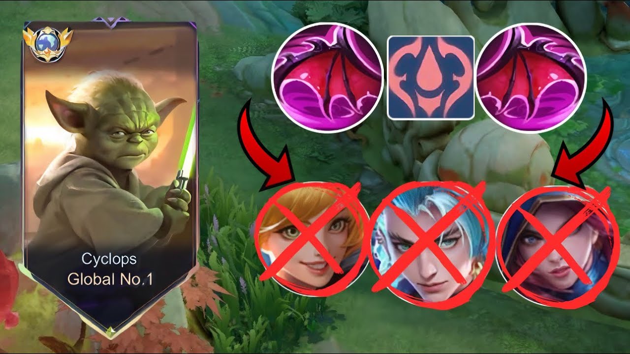 GLOBAL CYCLOPS BEST BUILD TO COUNTER ALL ASSASSIN!🤫(must see) - Mobile Legends