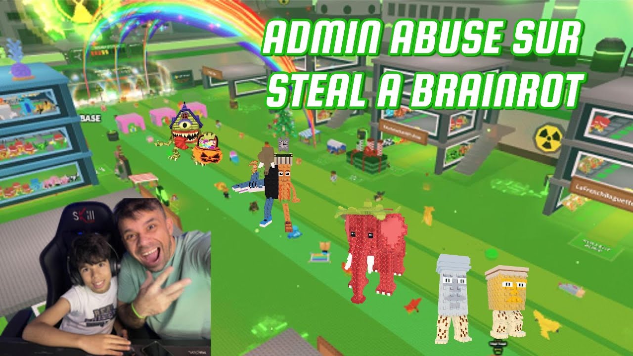 ADMIN ABUSE SUR STEAL A BRAINROT - CAPPYNOOB