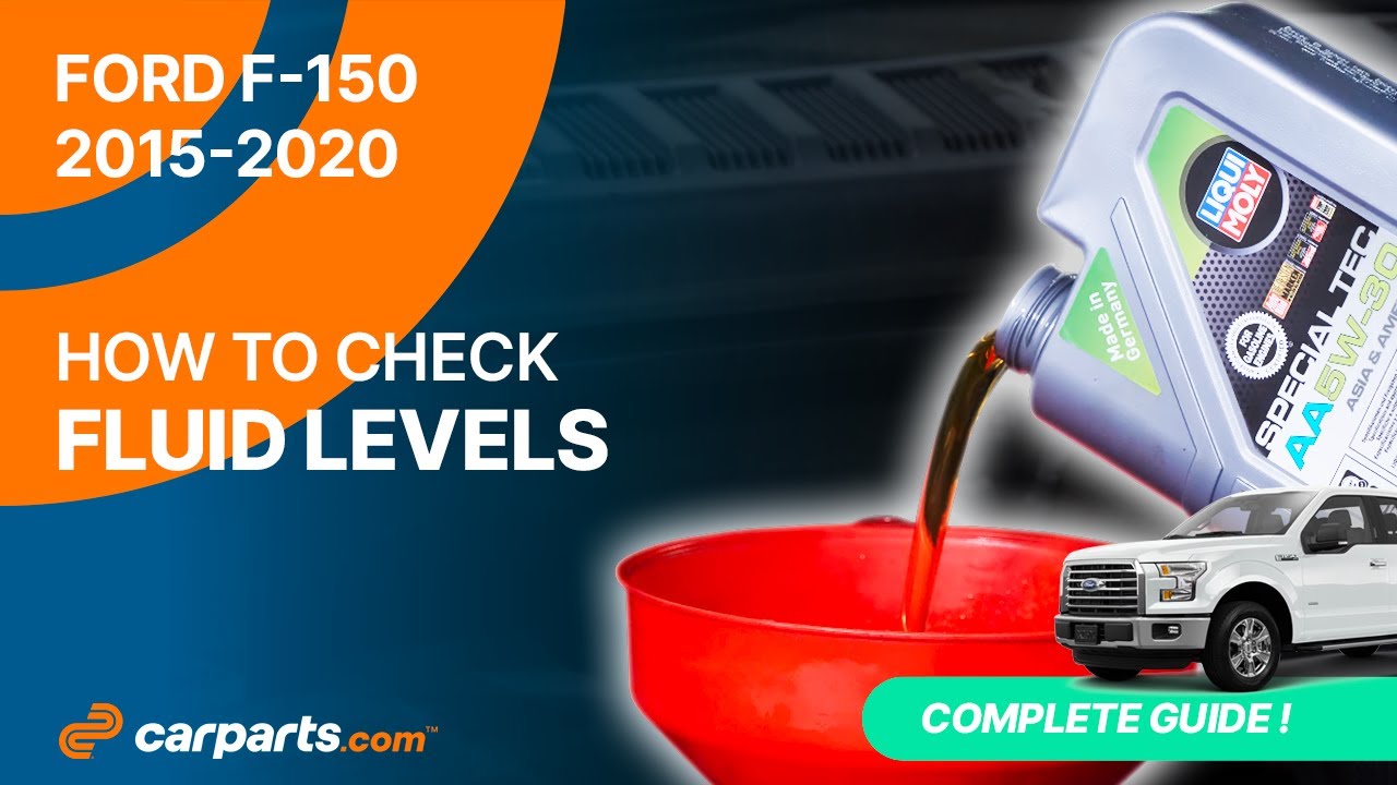 How to Check the Fluid Levels 2015 - 2020 2.7 Ford F-150 🛢
