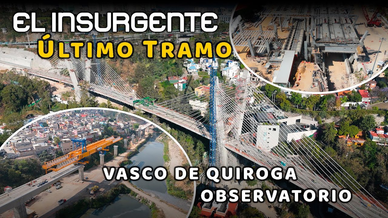 Terminan estructura del Viaducto Atirantado  Manantiales y Observatorio Tren El Insurgente