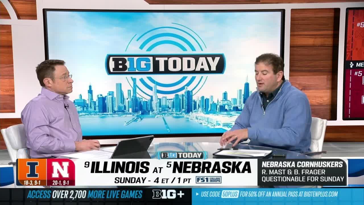 Weekend Preview: Nebraska vs. Illinois Highlights Big Ten Basketball Slate