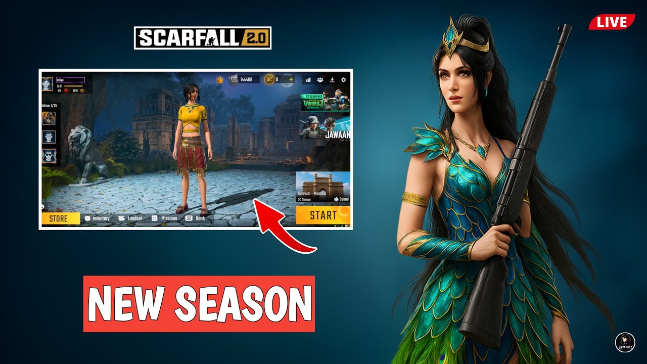 Scarfall 2.0 Live Stream 🔥 || New Update Scarfall 2.0 || Girl Gamer #Scarfall #Live