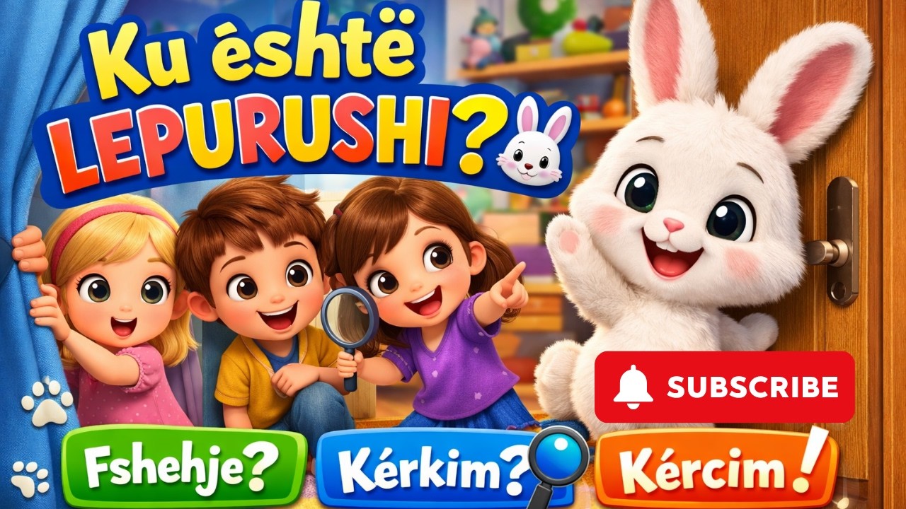 Ku është Lepurushi? 🐰 (Hide & Seek Song) | Këngë për Fëmijë Shqip | Nursery Rhymes