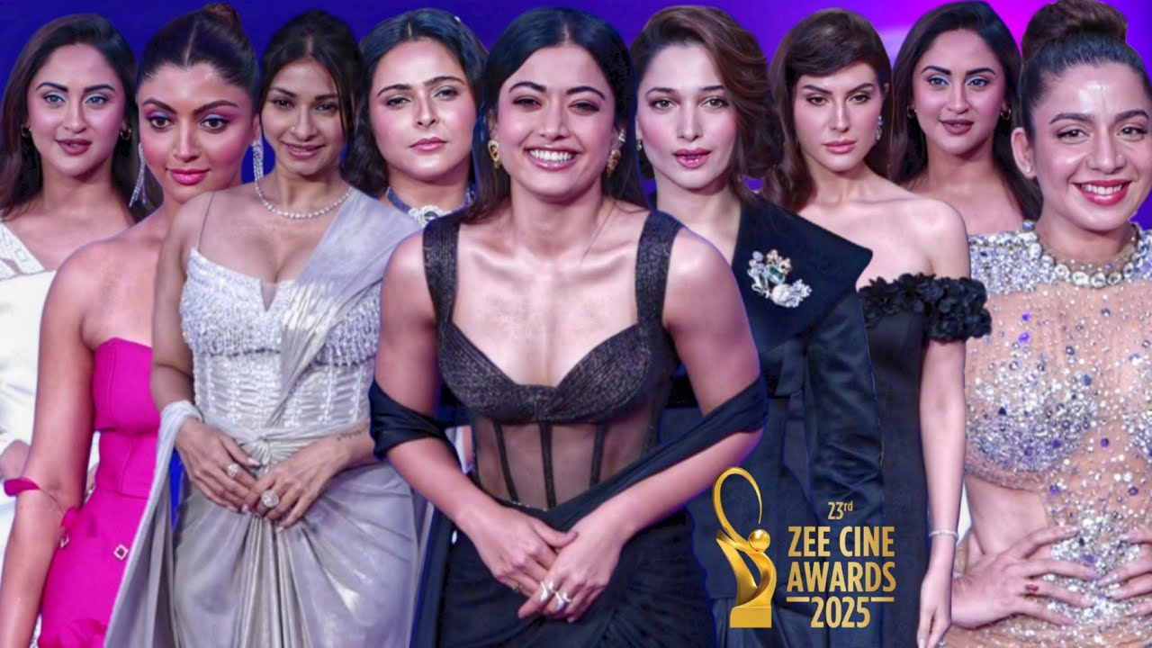 Celebrities Arrive At 23rd Zee Cine Awards 2025 | Rashmika,Tamannaah,Jasmin, Akanksha,Madhuri