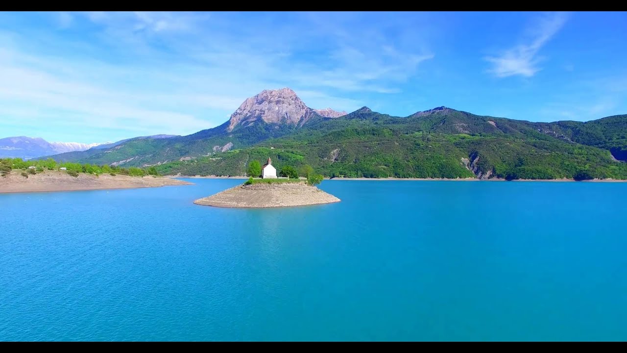 Drone Phantom 3 pro Baie Saint Michel Lac de Serre-Ponçon France