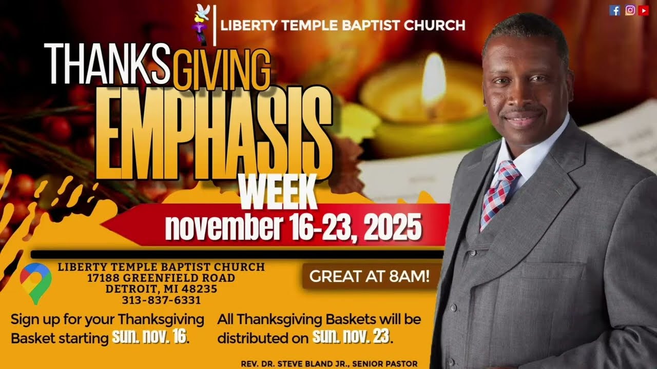 11.23.25 “He Turned It!” How To Move from Hateful to Grateful!” Liberty Live – Great at 8