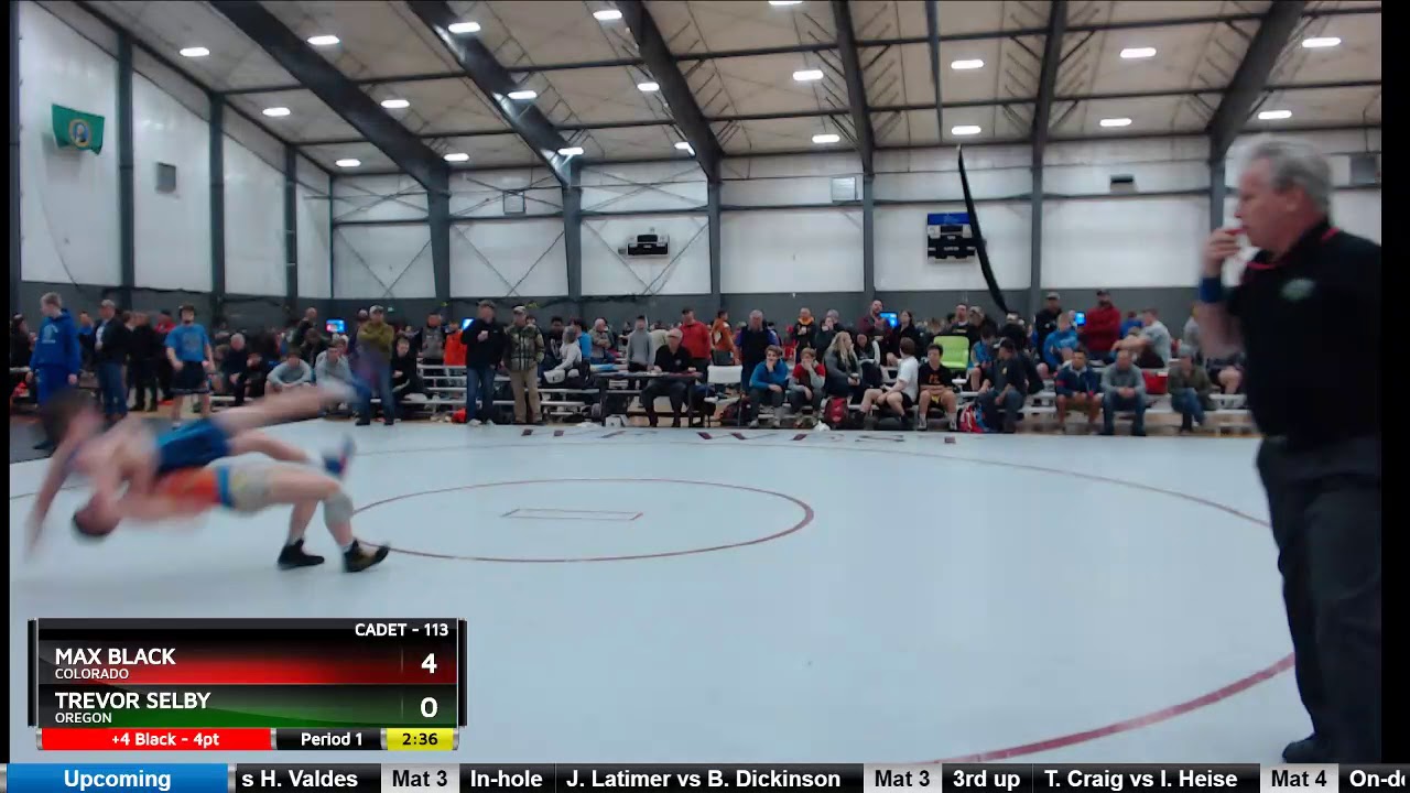 Cadet 113 Max Black Colorado Vs Trevor Selby Oregon
