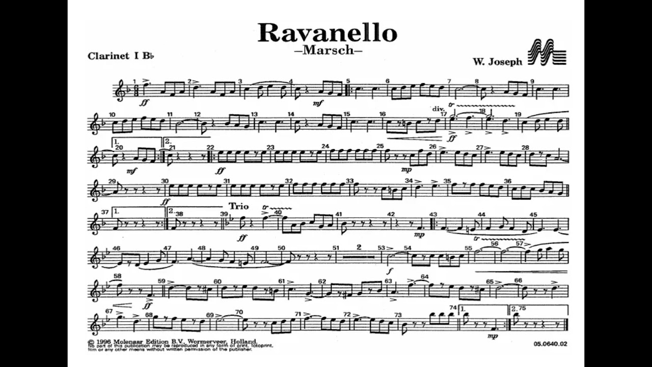 Ravanello Marsch - W.Joseph (Marcia militare)