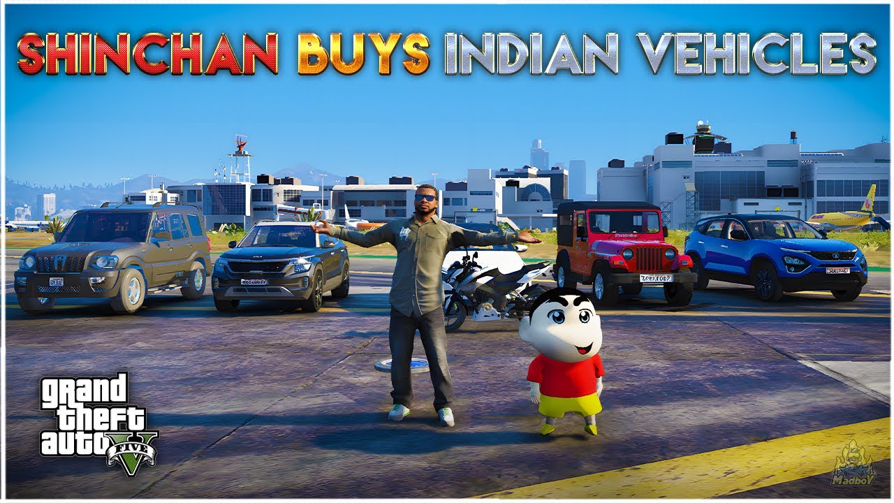 SHINCHAN BUY INDIAN CARS in GTA 5 | FULL FUN | Maddy Telugu Gamer