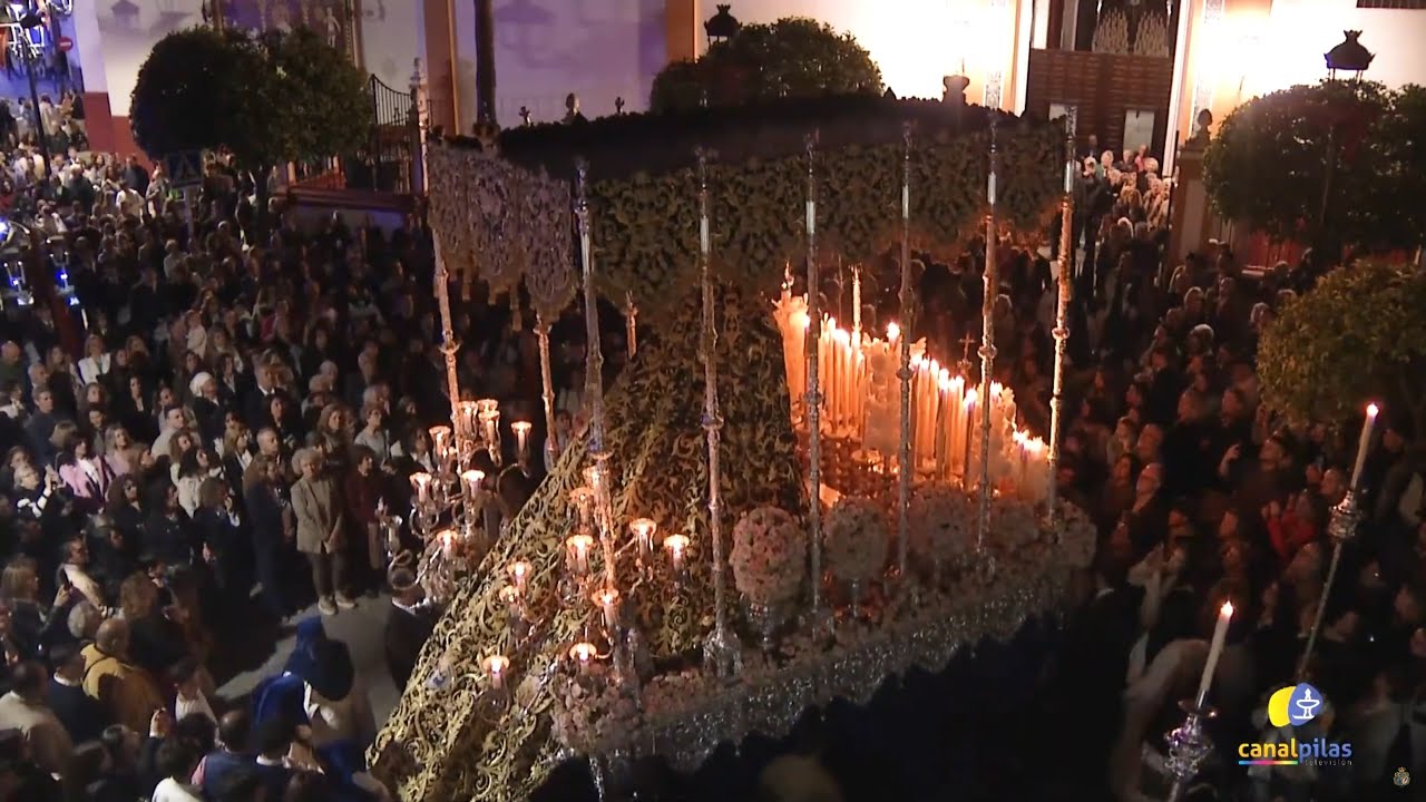Virgen de Belén de Pilas. Jueves Santo 2025. Plaza Mayor e Iglesia Parroquial.