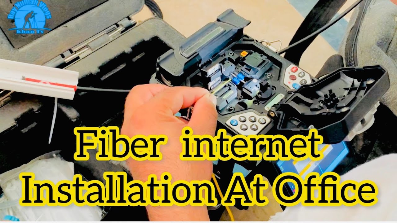 optical fiber internet connection| Optical Fiber Cable splicing and Routing