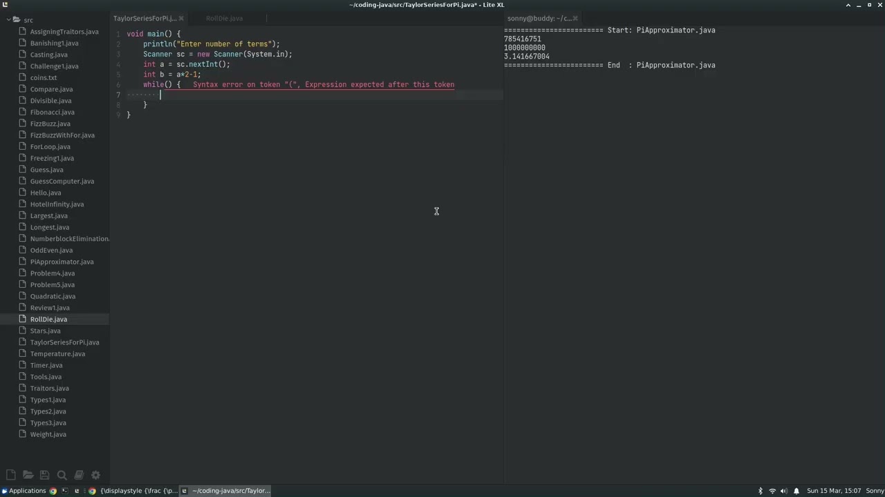 Calculating π using Leibniz Formula in Java - Pi Day Project